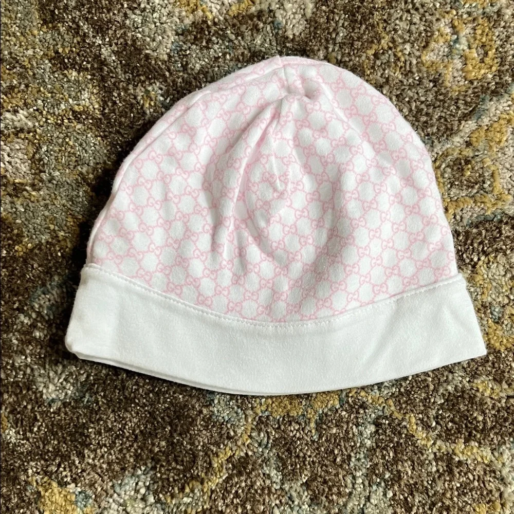 Gucci Pink and White Baby Matching Set